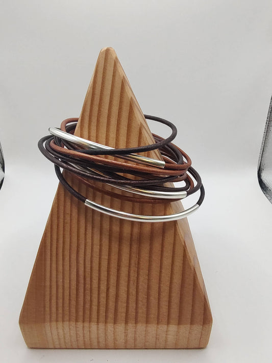 Brown Blend Original Leather Wrap Bracelet