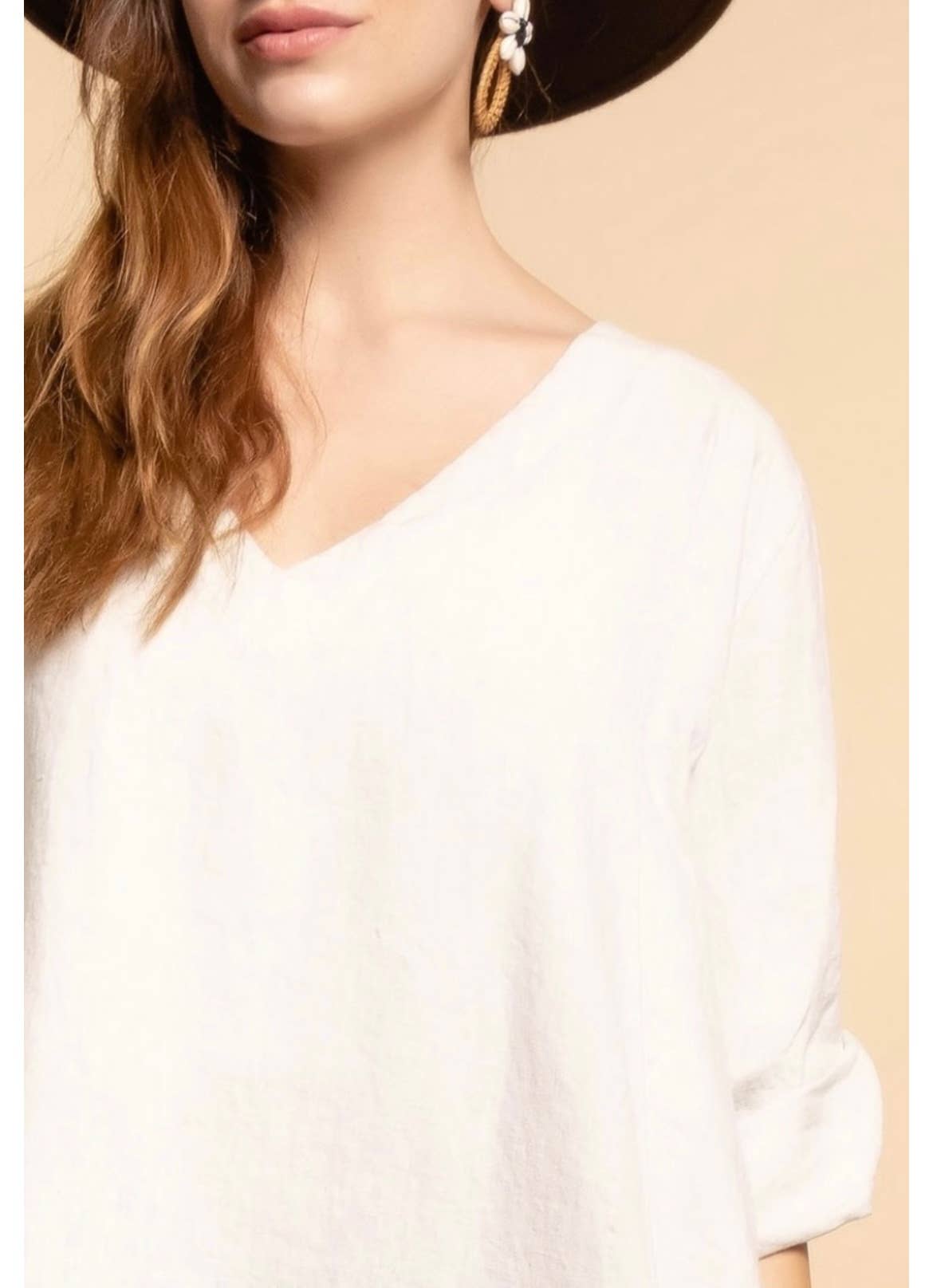 LINEN DRESS. 67188 MELANIA