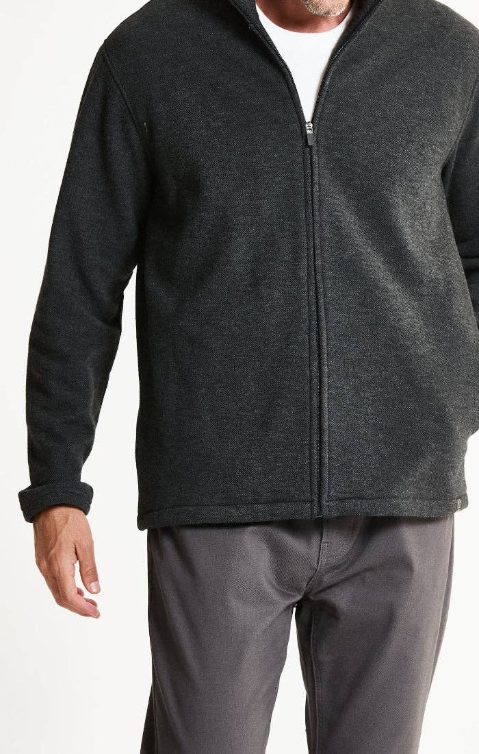 Heathered Knit Full-Zip