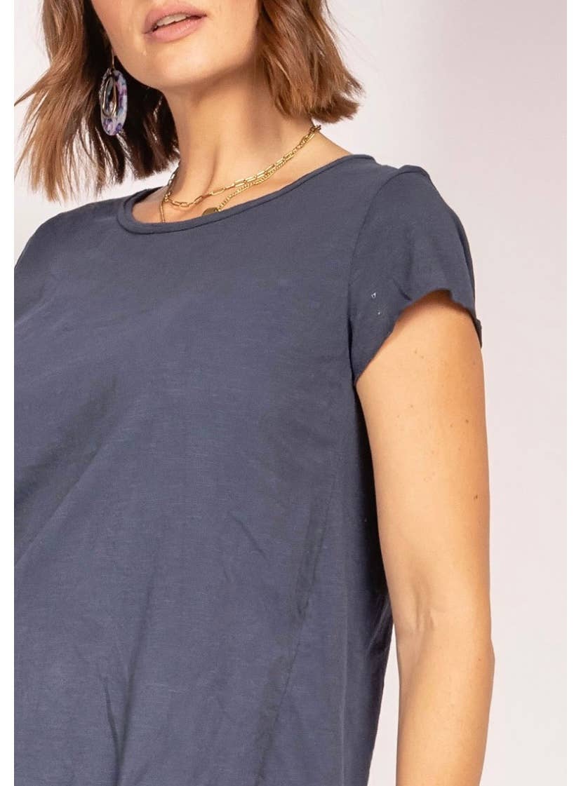 COTTON T-SHIRT ROUND NECK, BASIC 8117