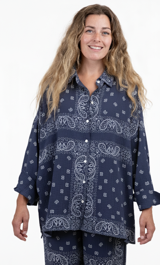 Bandana Boyfriend Shirt 5691