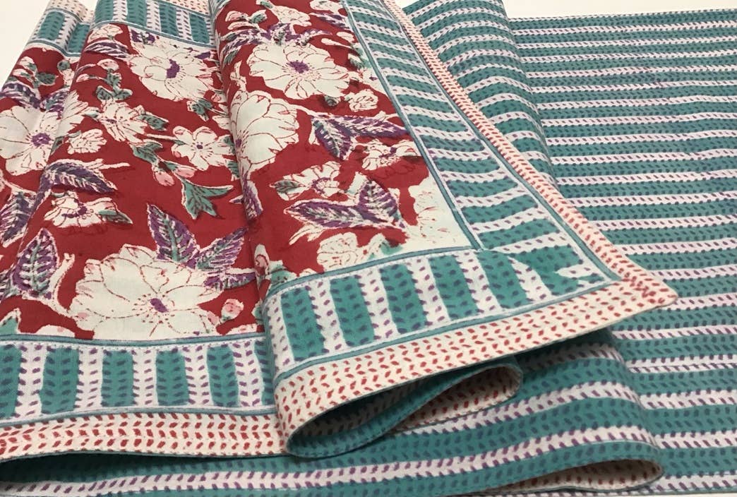 Table Runner 60" Camelia Red