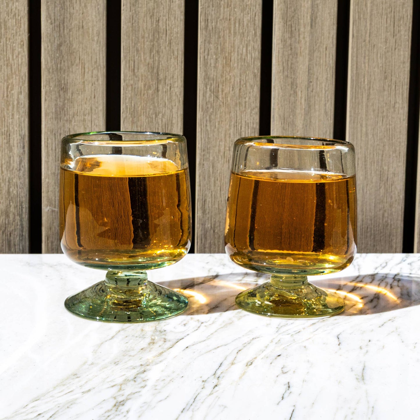 Handblown Short Stemmed Wine Glass