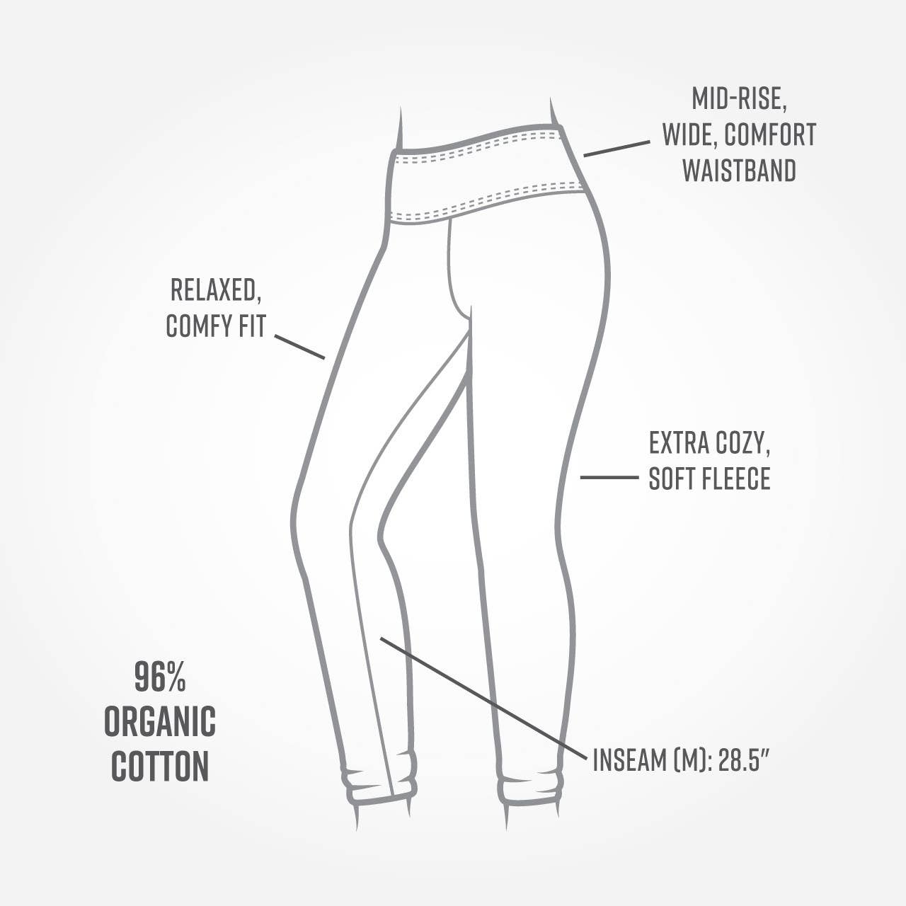 Organic Cotton Fleece Leggings
