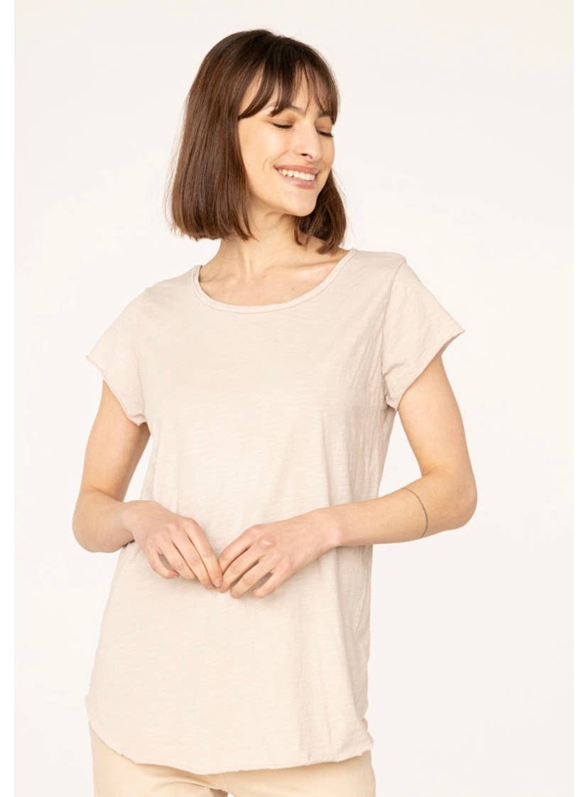 COTTON T-SHIRT ROUND NECK, BASIC 8117