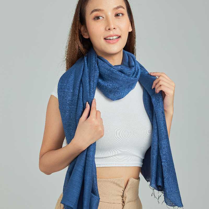 Silk and Cotton Fair Trade Shawl - Summer, Spring, Fall