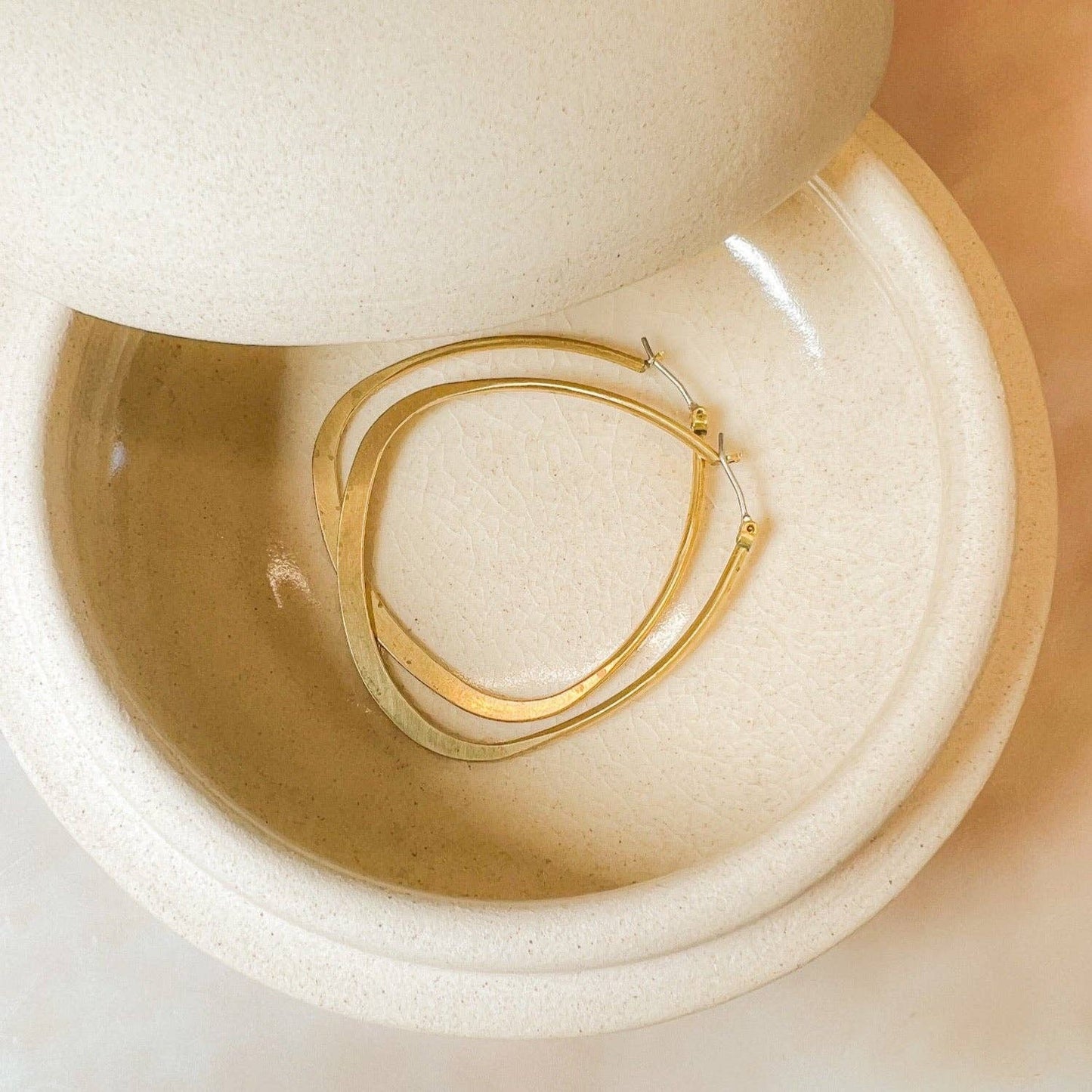 Reuleaux Triangle Hoop Earring
