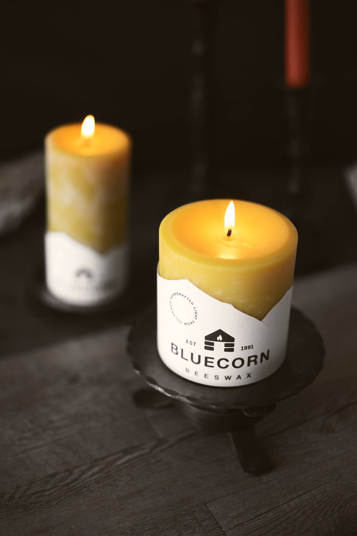 Pure Beeswax Pillar Candles – Handmade in USA