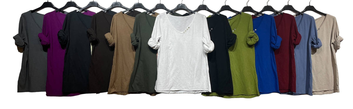 69461 BASIC COTTON TSHIRT: Black