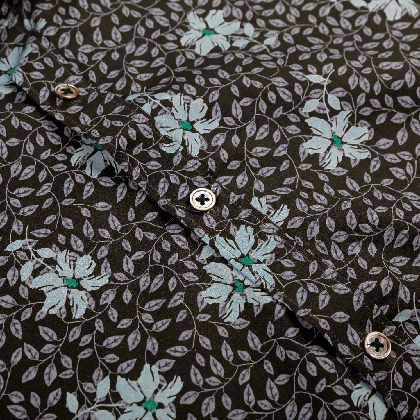 Blue Floral Classic Long Sleeve