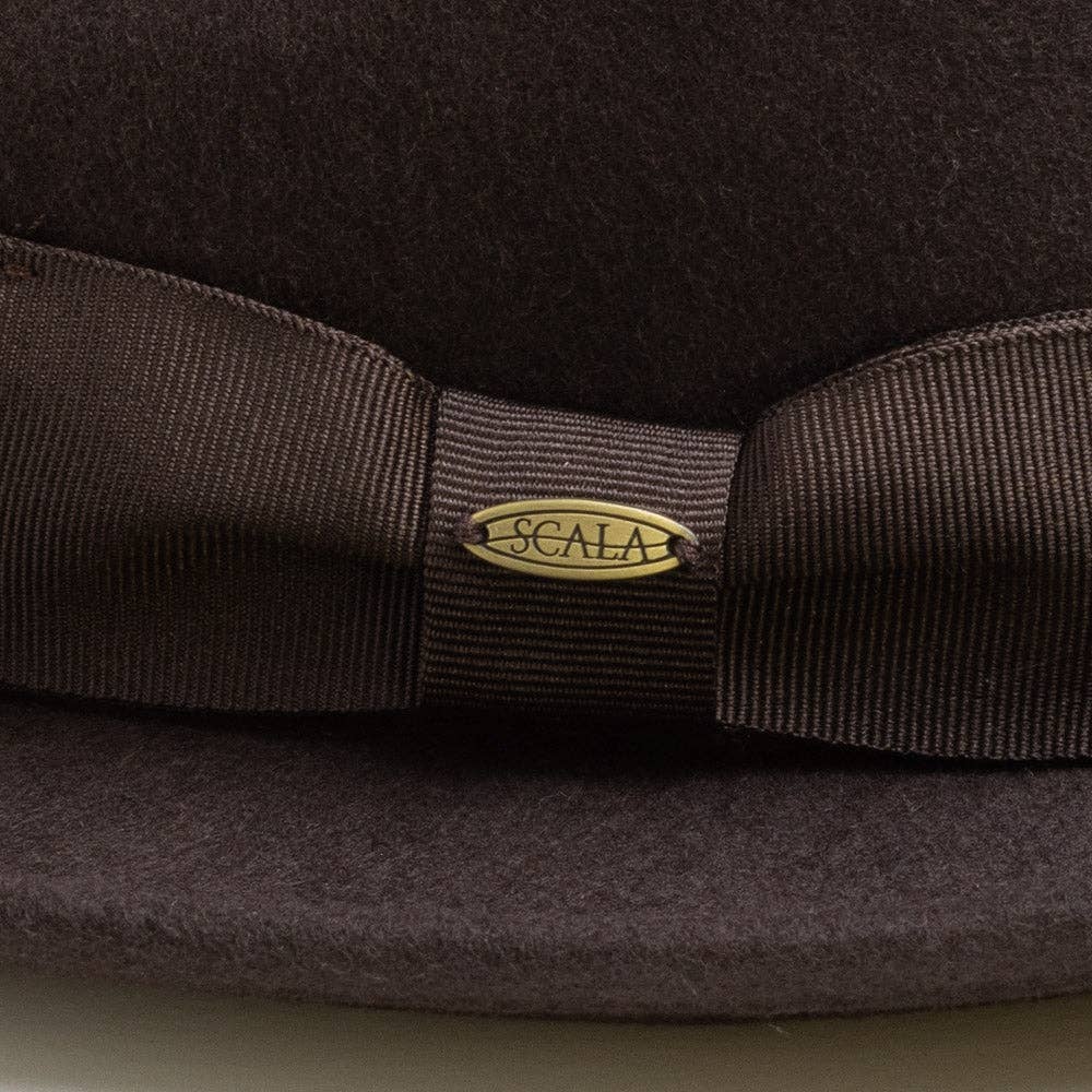 Mens Winter Wool Felt Crushable Fedora Hat- Bristol