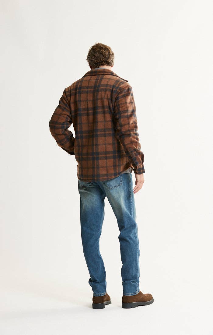 Sherpa Bonded Plaid Overshirt