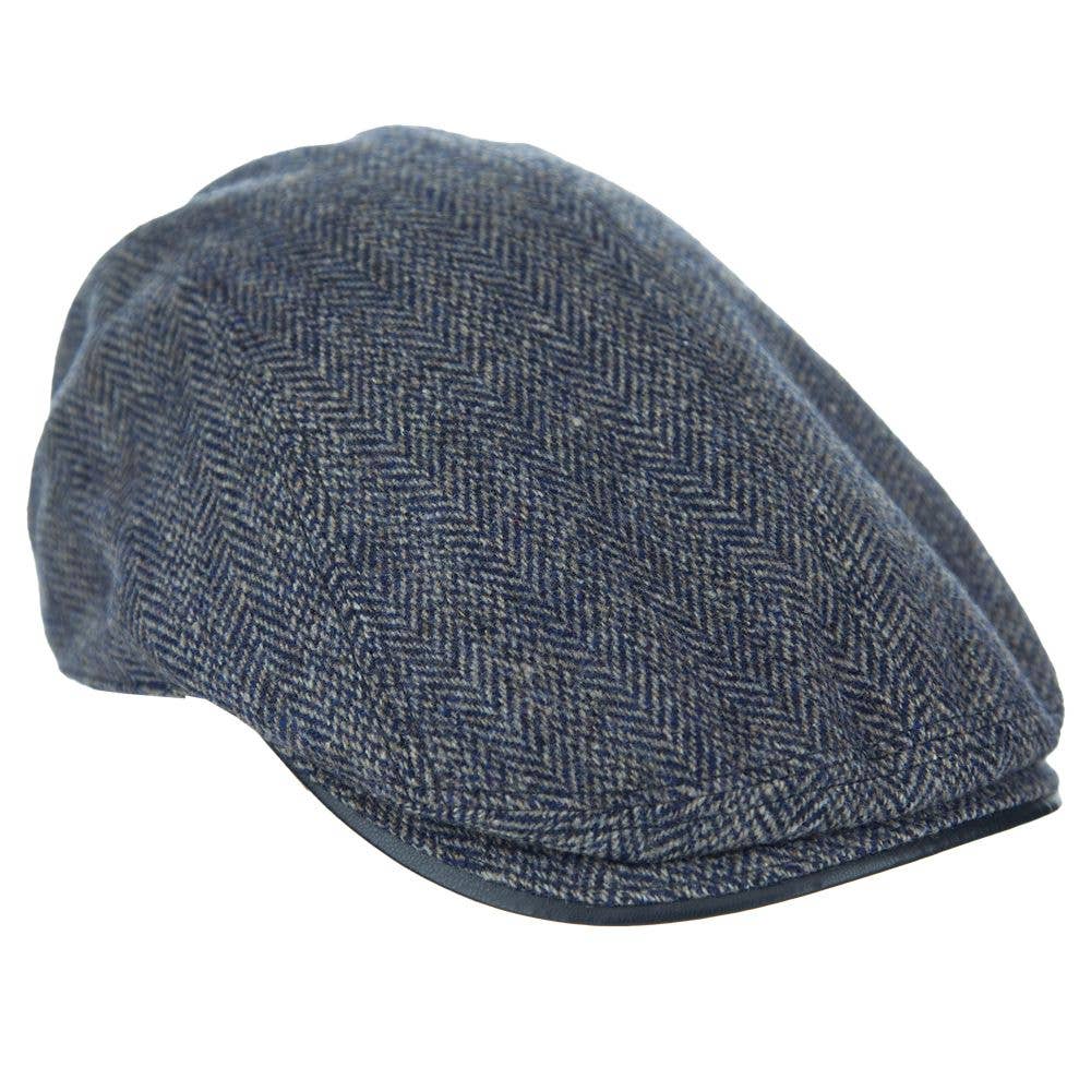 Mens Winter Wool Ivy Hat Vegan Leather Peak- Dillon
