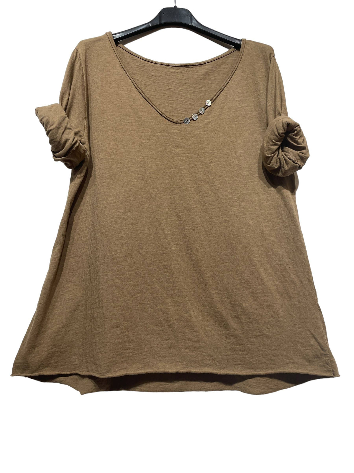 69461 BASIC COTTON TSHIRT: Black