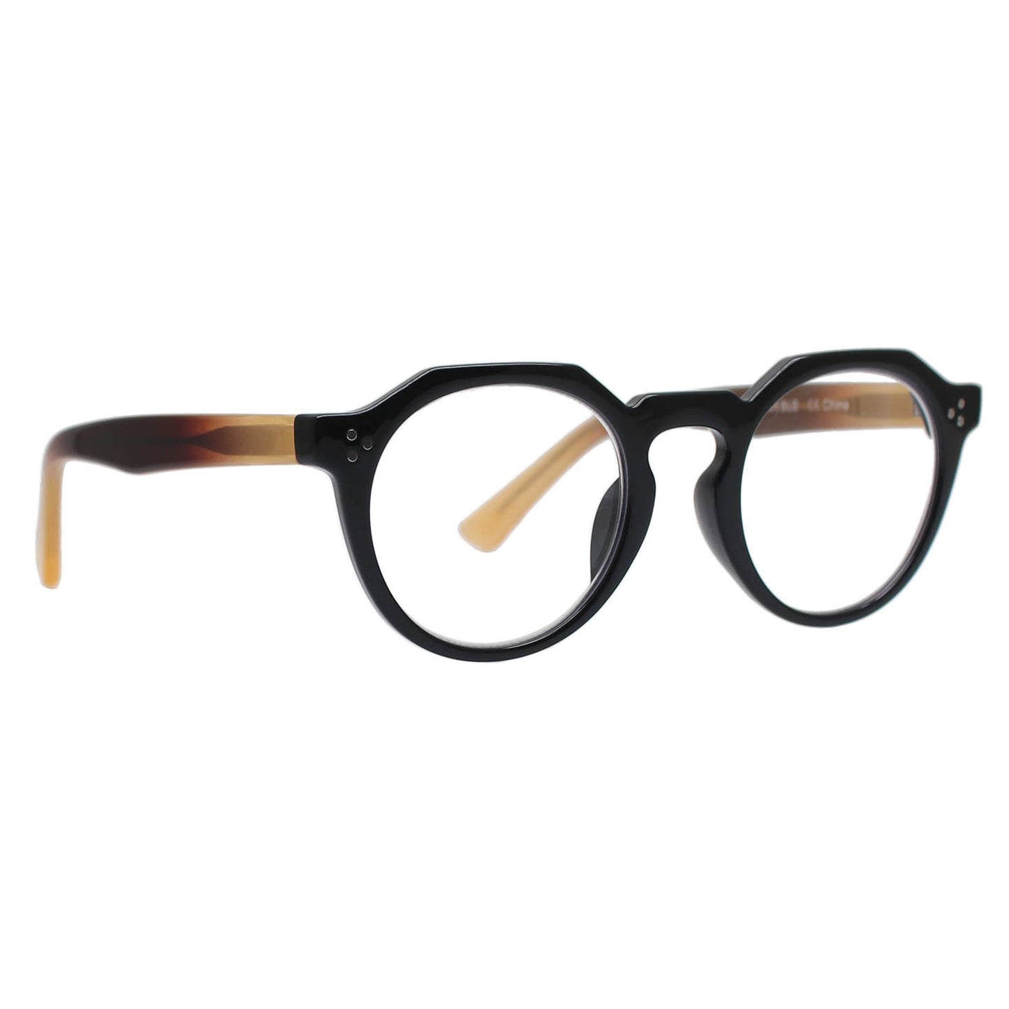PARKER | Black  | Cream Temples | Blue Light