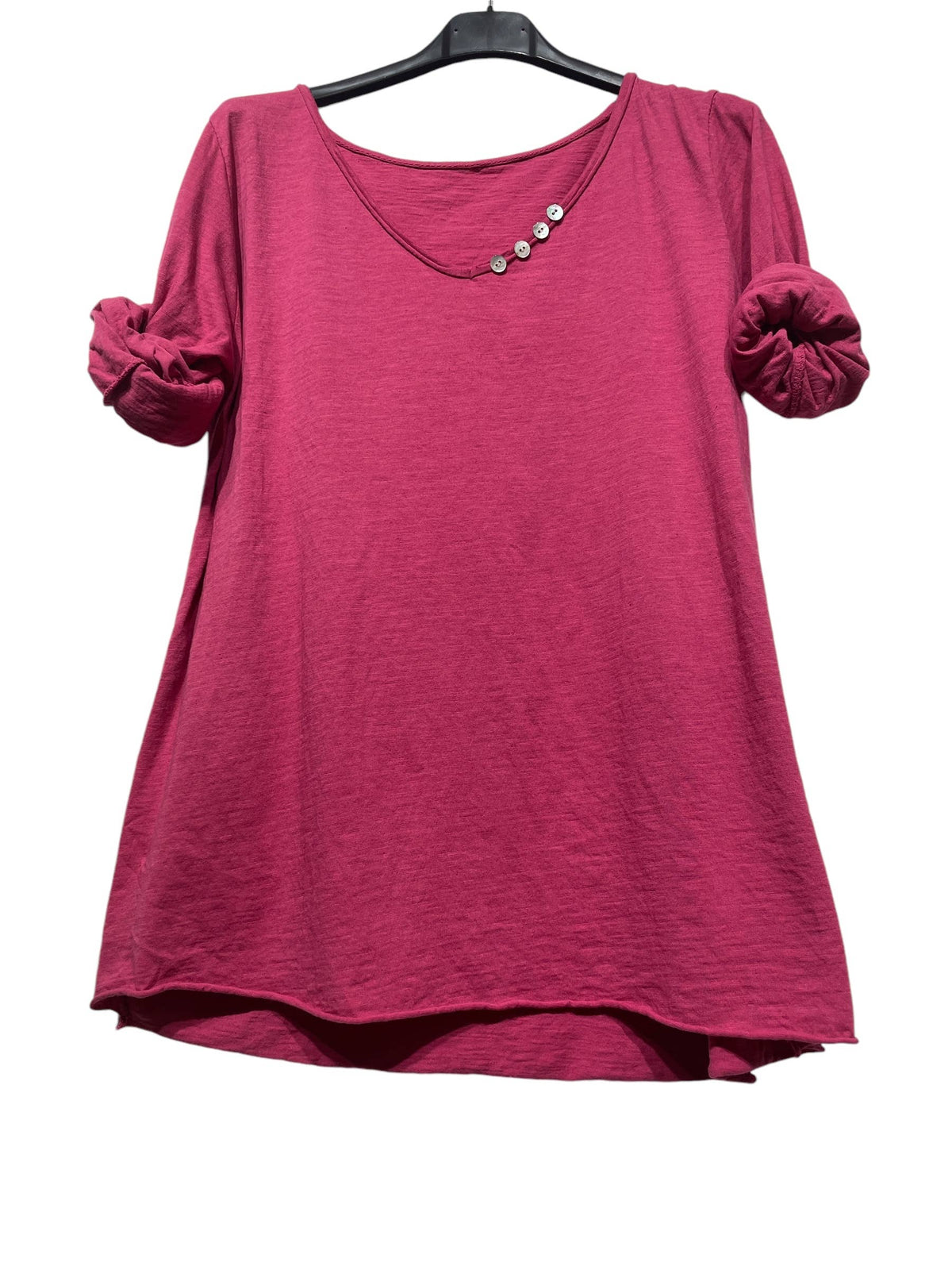 69461 BASIC COTTON TSHIRT: Black