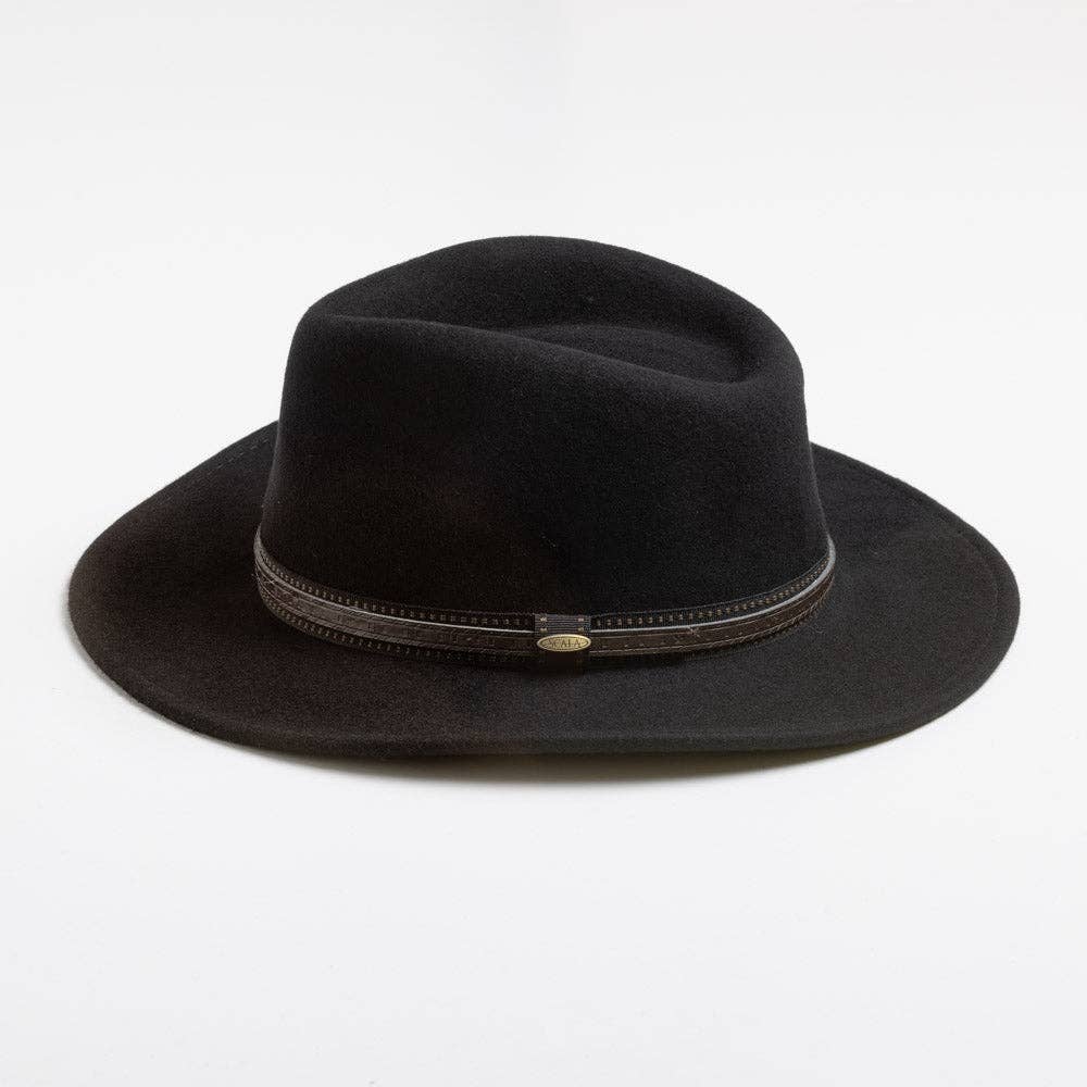 Mens Winter Wool Felt Crushable Hat- San Antonio