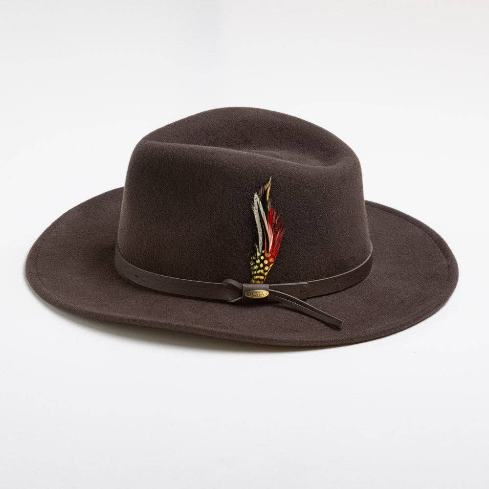 Mens Winter Wool Felt Crushable Hat- Dakota