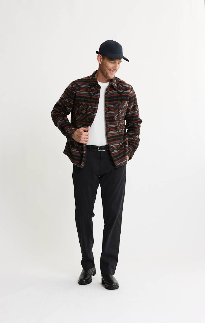 Sherpa Bonded Polar Fleece Shirt Jacket