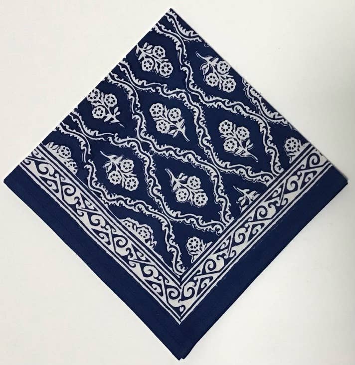 Napkins Trellis Navy 1904K