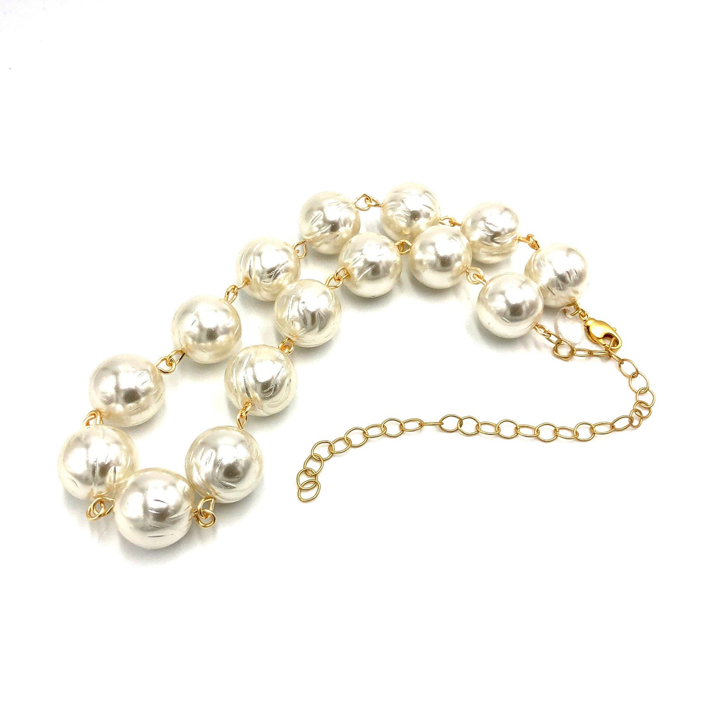 Wrinkled Pearls Amelia Necklace