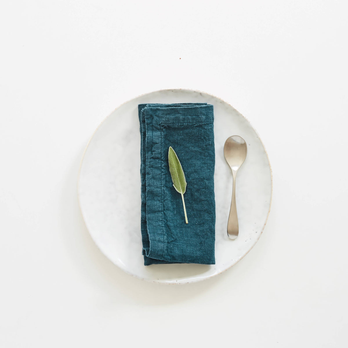 Deep Water Linen Napkins Set of 2