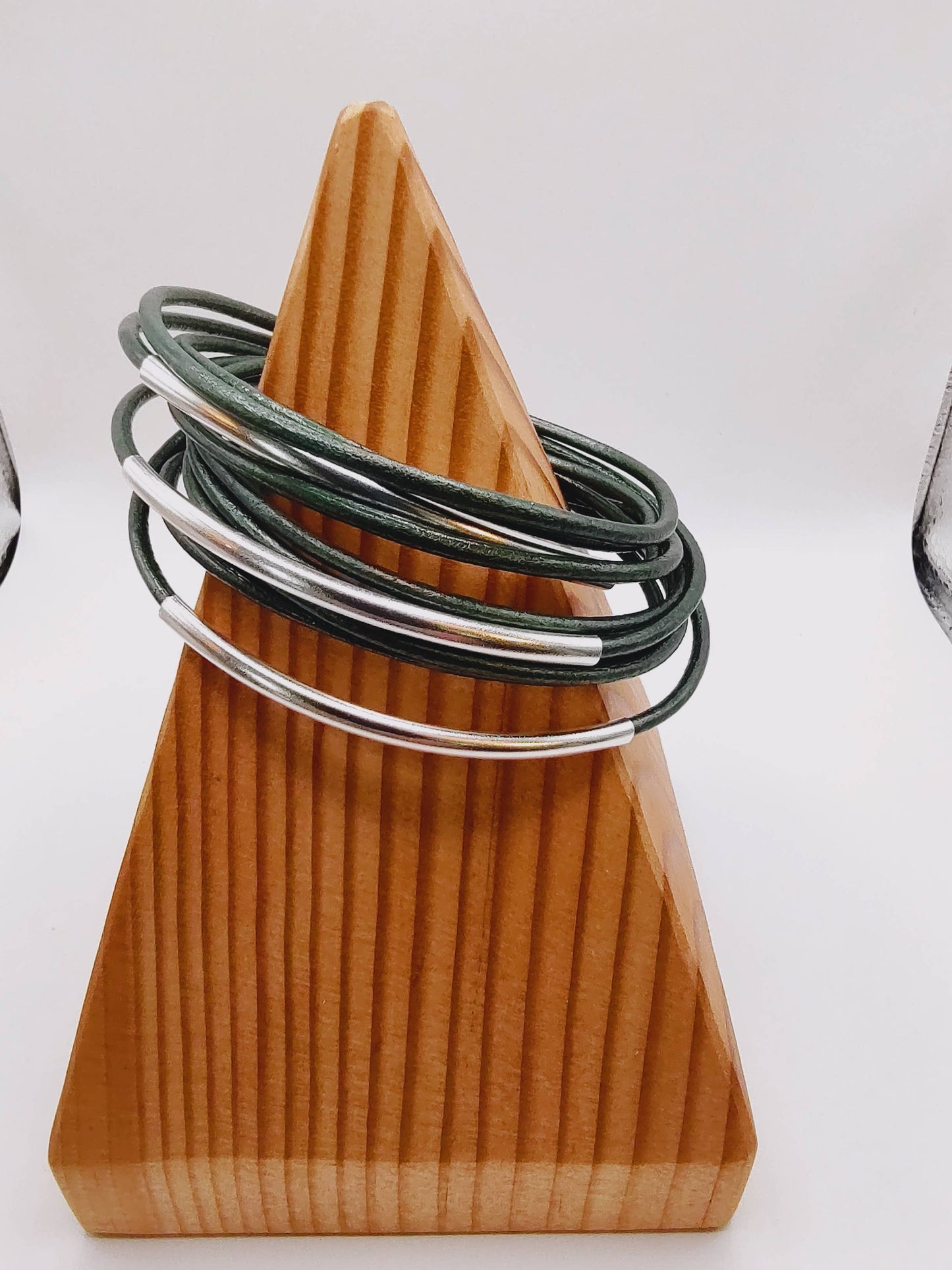 Metallic Sea Green Original Leather Wrap