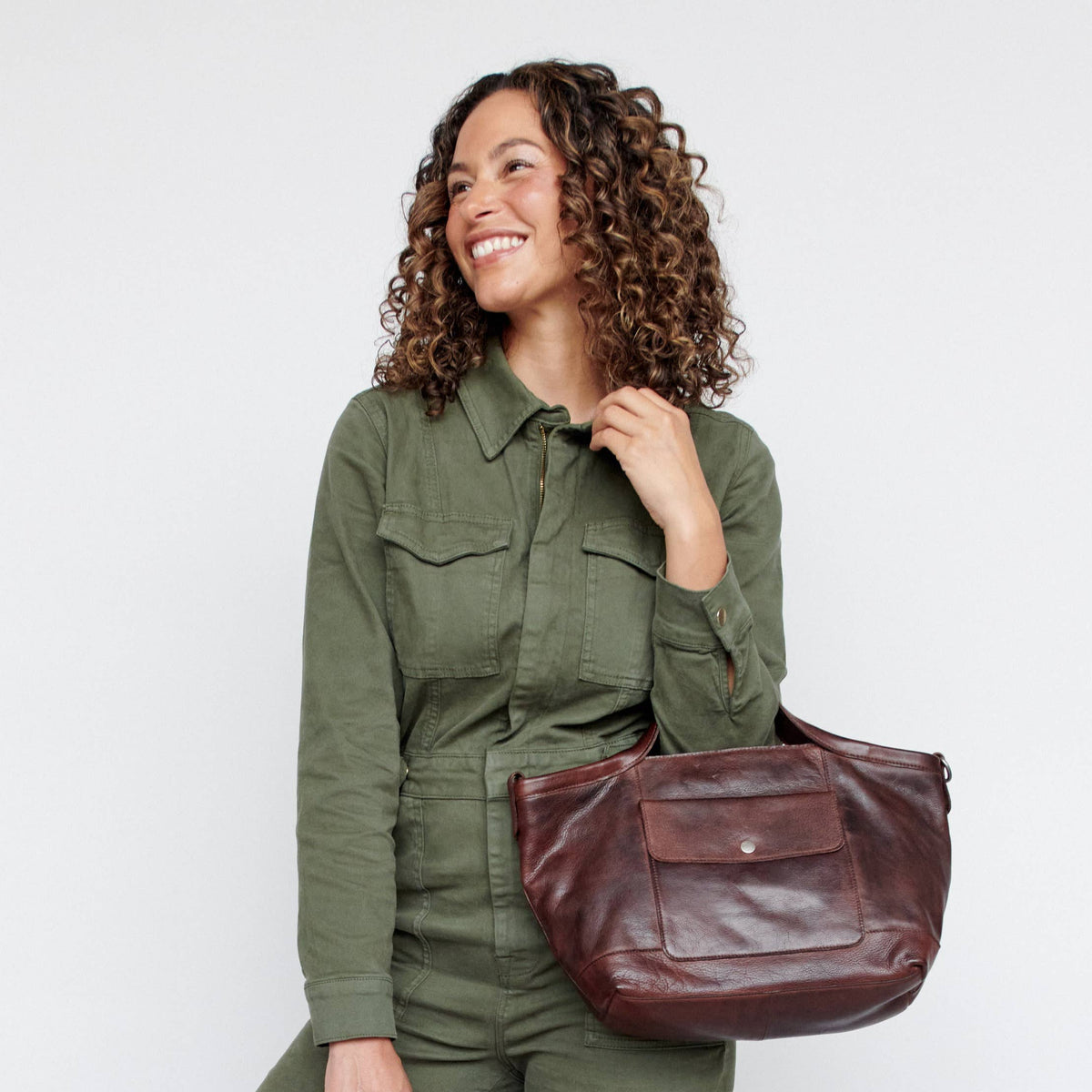 Claire Handcrafted Leather Tote/Crossbody Bags