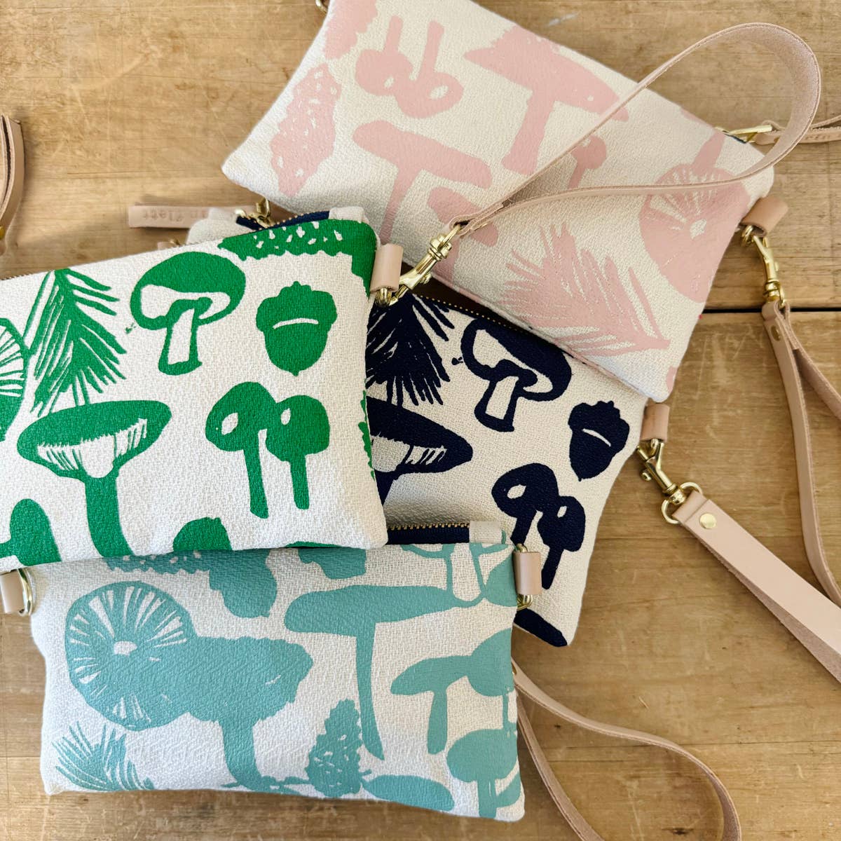 Mushrooms Ellie Wristlet