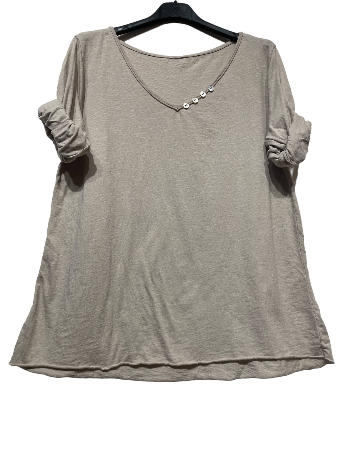 69461 BASIC COTTON TSHIRT: Black