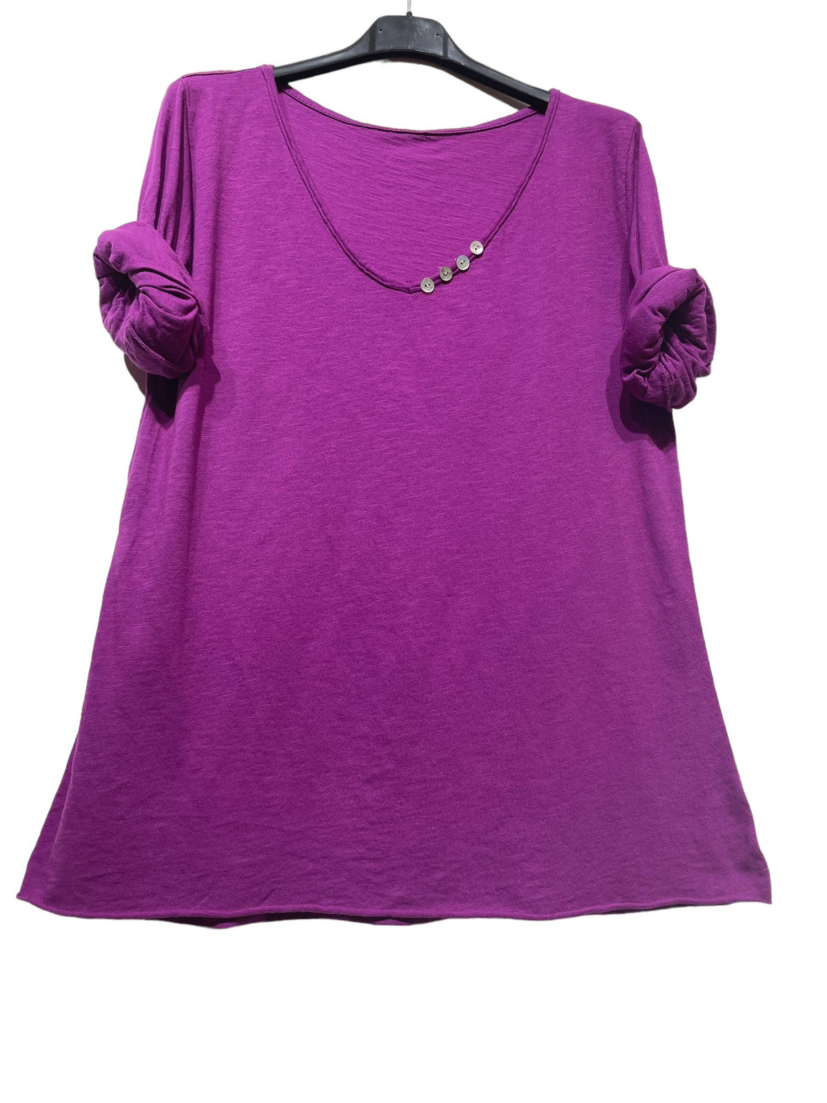 69461 BASIC COTTON TSHIRT: Black