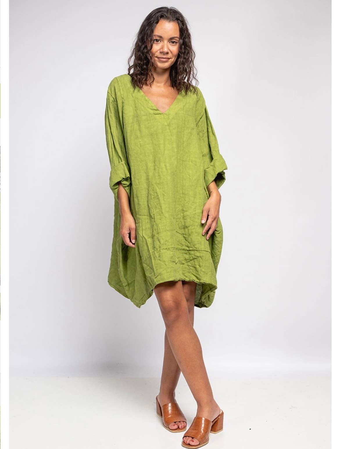 LINEN DRESS. 67188 MELANIA