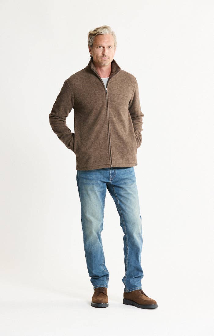 Heathered Knit Full-Zip