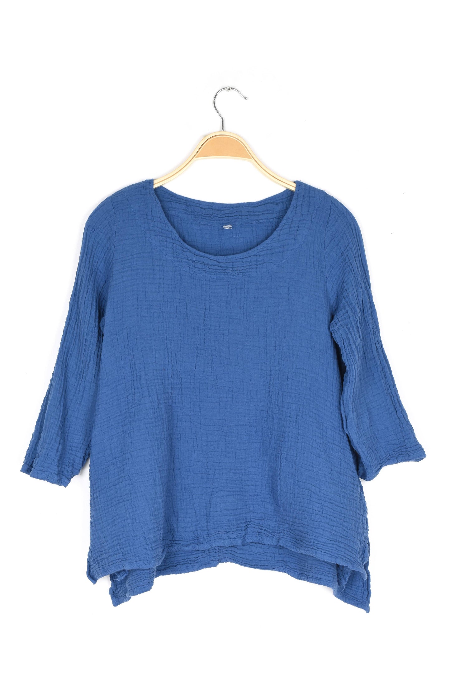 Crinkle Cotton Long Sleeve Tunic-03477 (S/M, L/X, XXL)