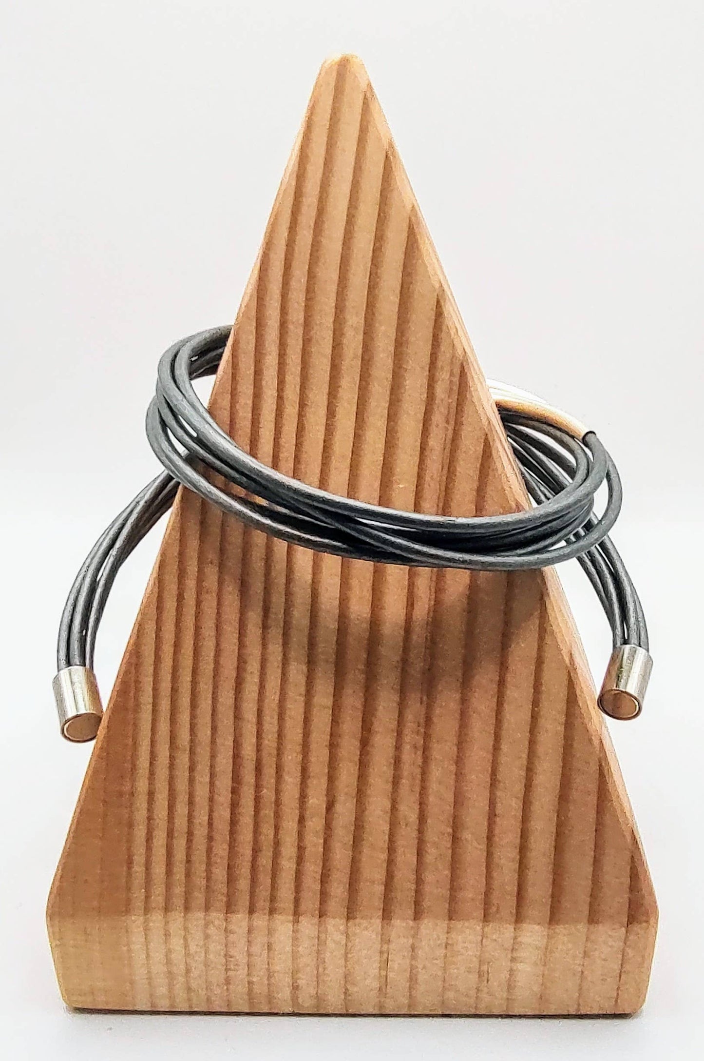 Metallic Silver Original Leather Wrap