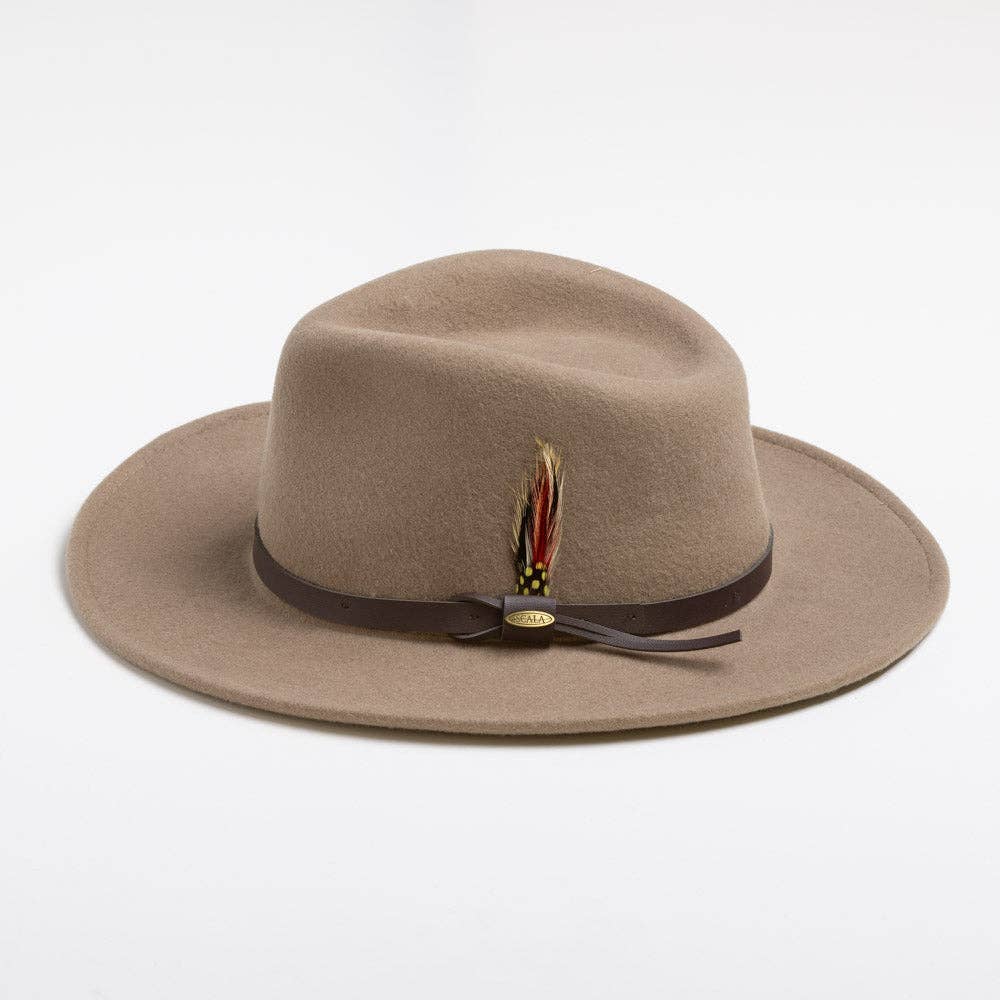 Mens Winter Wool Felt Crushable Hat- Dakota