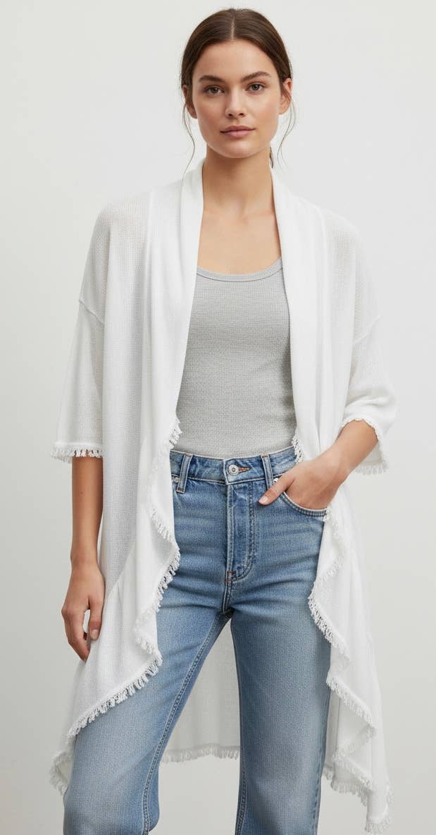 Silk and Viscose Cardigan 
No Tariffs Will Be Ad