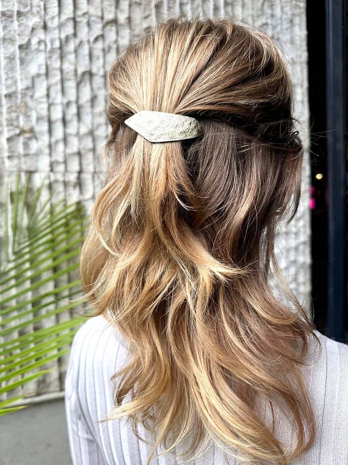 Cynthia Brushed Rock Barrette