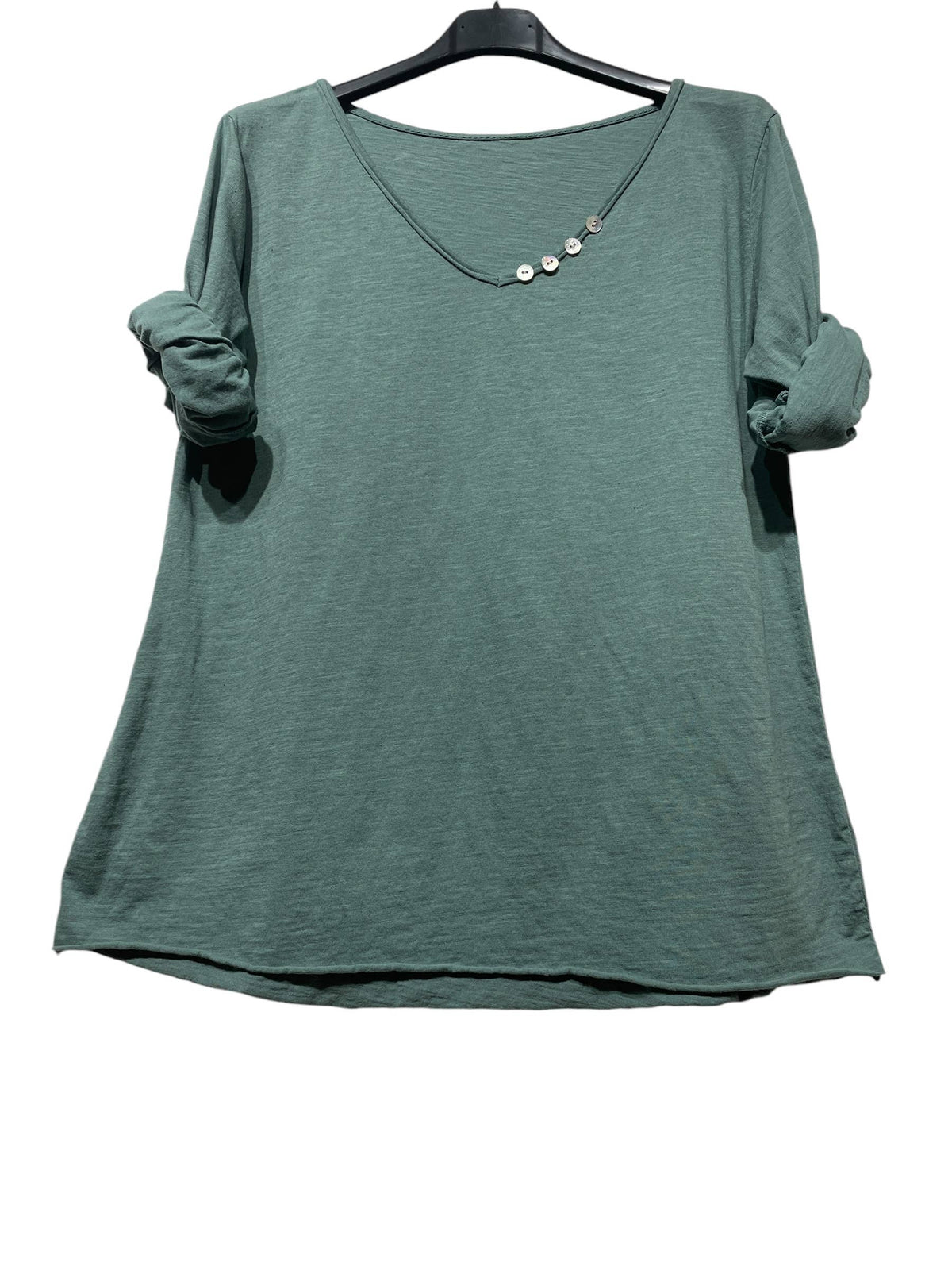 69461 BASIC COTTON TSHIRT: Black
