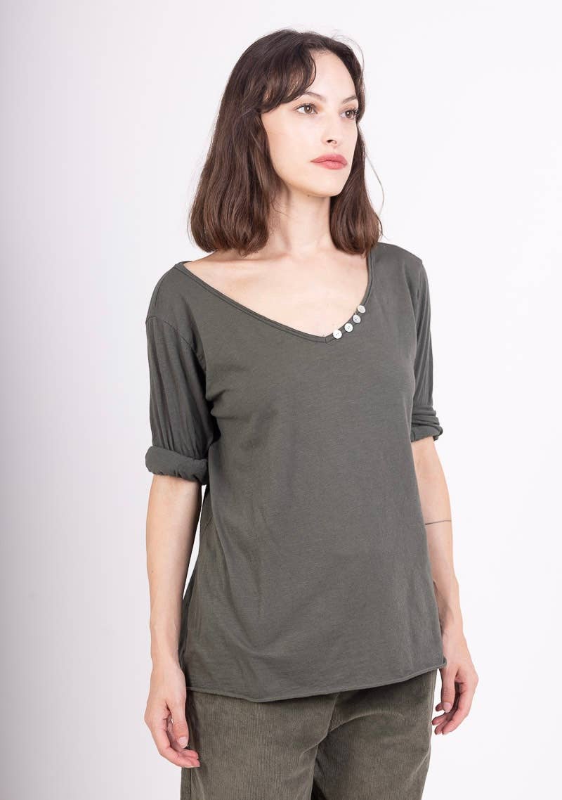 69461 BASIC COTTON TSHIRT: Black
