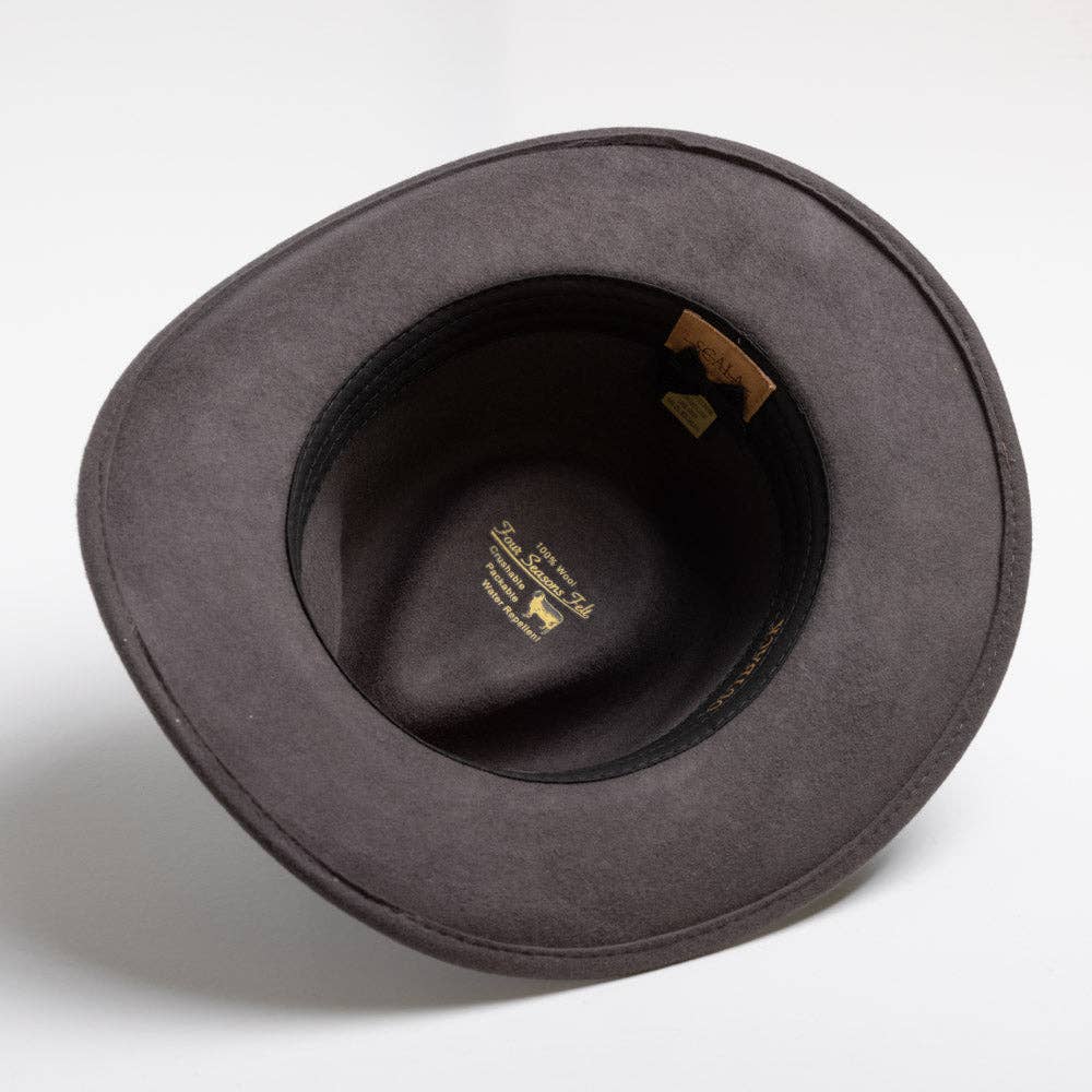 Mens Winter Wool Felt Crushable Hat- Dakota