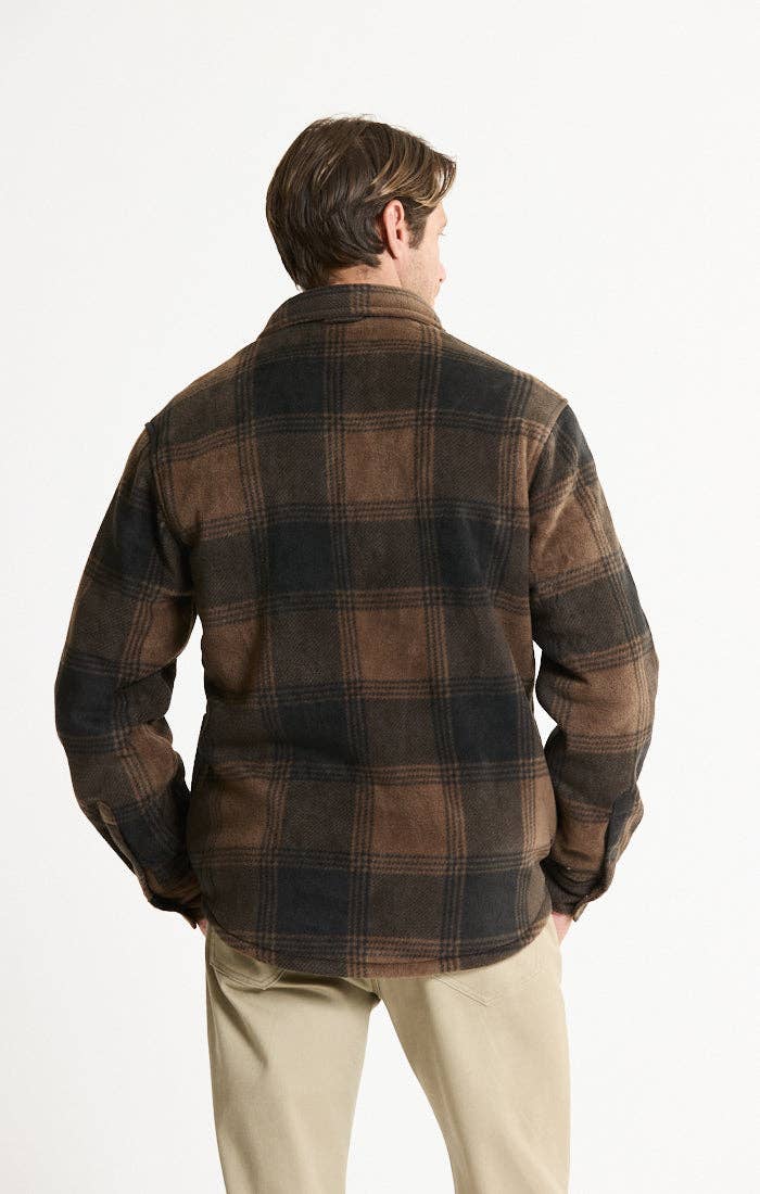 Sherpa Bonded Plaid Overshirt