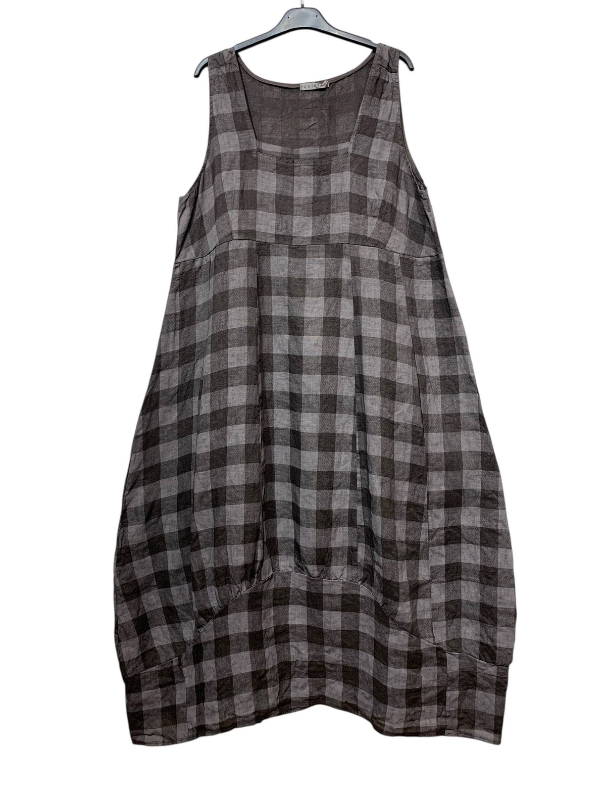 Gingham Linen Dress