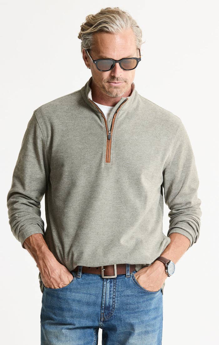 Ultra Soft Heather Pullover Quarter Zip