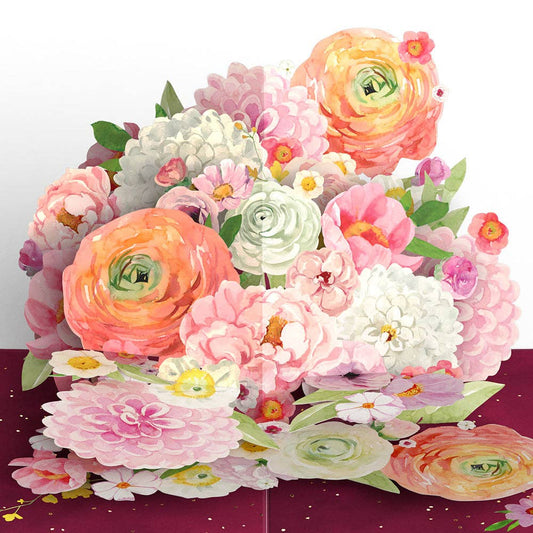 Blush Blooms Birthday Pop-Up Card 5x7"