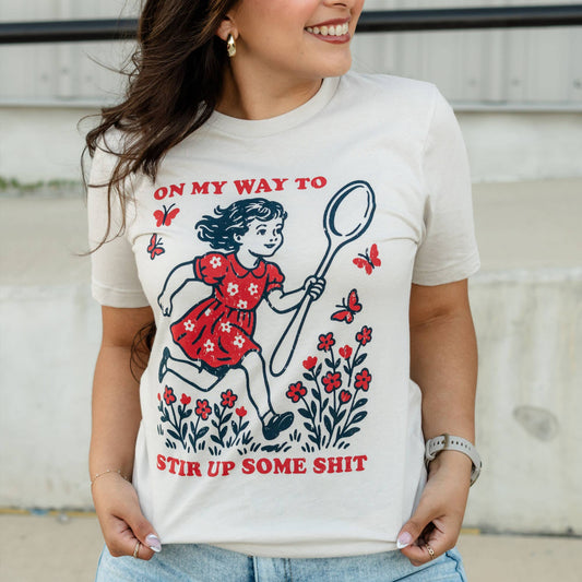 Funny Vintage Tee, Funny Graphic Shirt, Funny Tee, On My Way