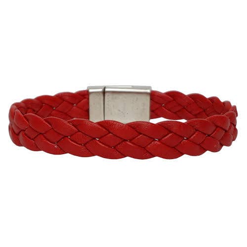 Men's Braided Leather Bracelet, Women's Bracelet, Apollo,