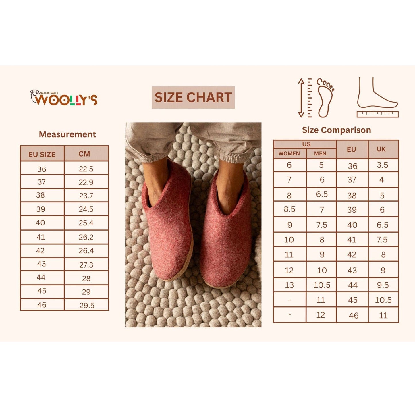 Indoor Open Heel Slippers With Leather Sole - Light Brown