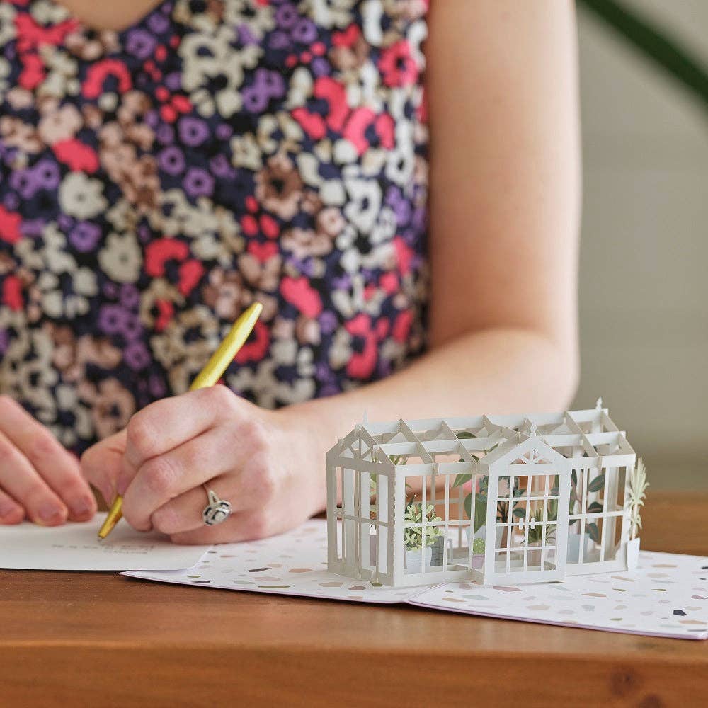 Greenhouse Garden Card, 5x7" Pop-Up Cards