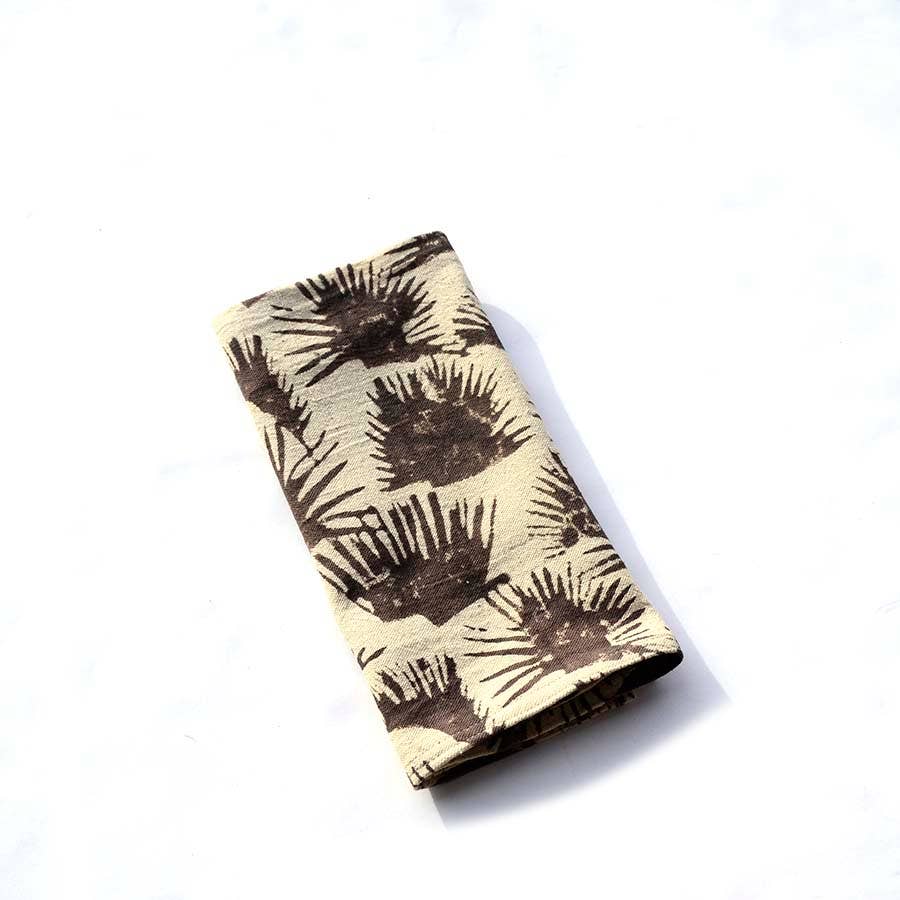 Fern - Black Organic Cotton Napkins - Set of 4